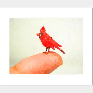 A Little Bird Watercolor Posters and Art